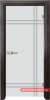 Стъклена врата модел Gravur 13-8 – Венге