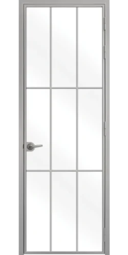 Стъклена Интериорна Врата Lusso L-5 Сив Мат