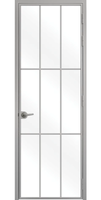 Стъклена Интериорна Врата Lusso L-5 Сив Мат