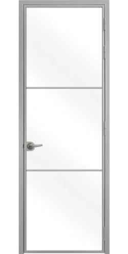 Стъклена Интериорна Врата Lusso L-7 Сив Мат