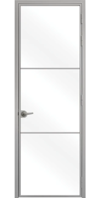 Стъклена Интериорна Врата Lusso L-7 Сив Мат