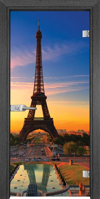 Стъклена Врата Gama Print G 13-12 Сив Кестен