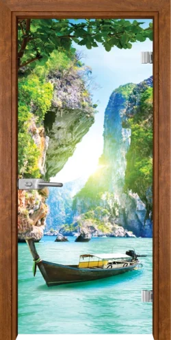 Стъклена Врата Gama Print G 13-15 Златен Дъб